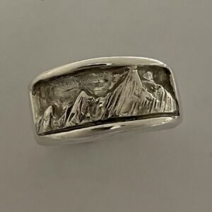 Sterling Silver Mountain Band