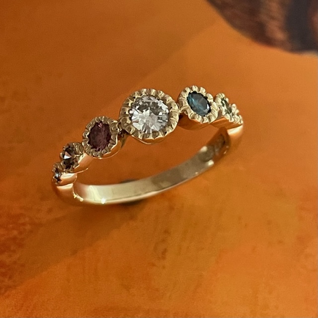 Multi-Colored Diamond Ring - Jewelers Guild