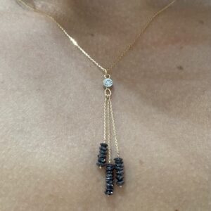 Natural Black Diamond Necklace