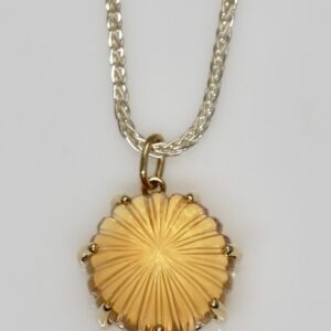 Carved Citrine Cabochon Necklace