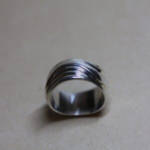 Sterling Silver Wavy Band