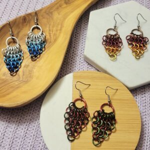 Chainmaille: 4-in-1 Dagger Earrings