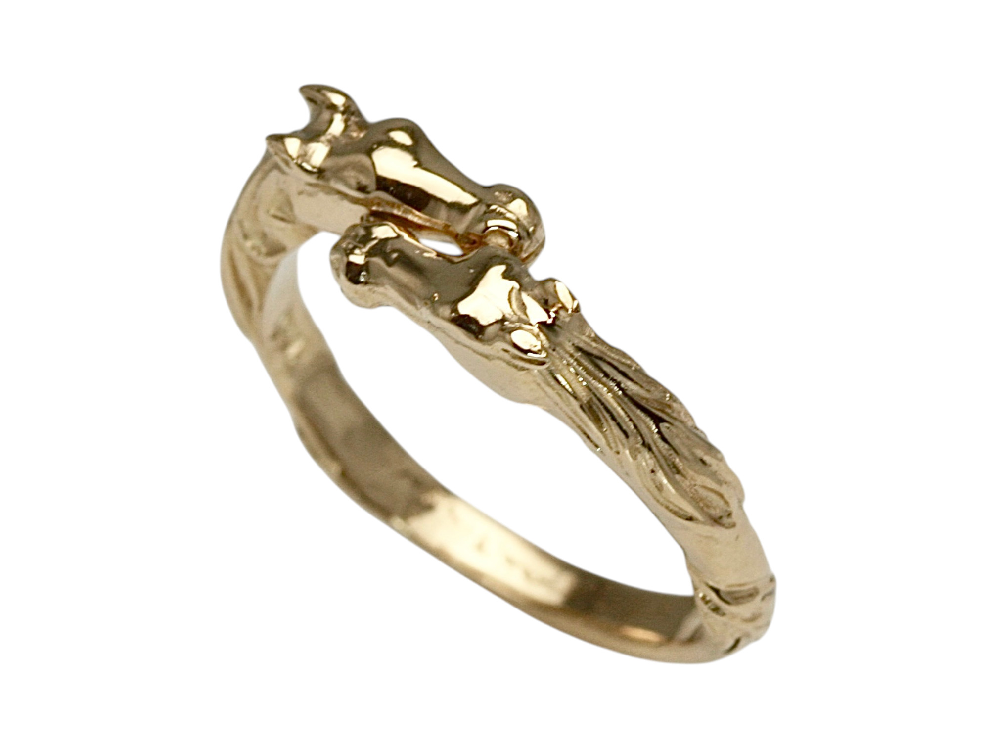 14KY Double Horse Ring Adjustable - Image 2