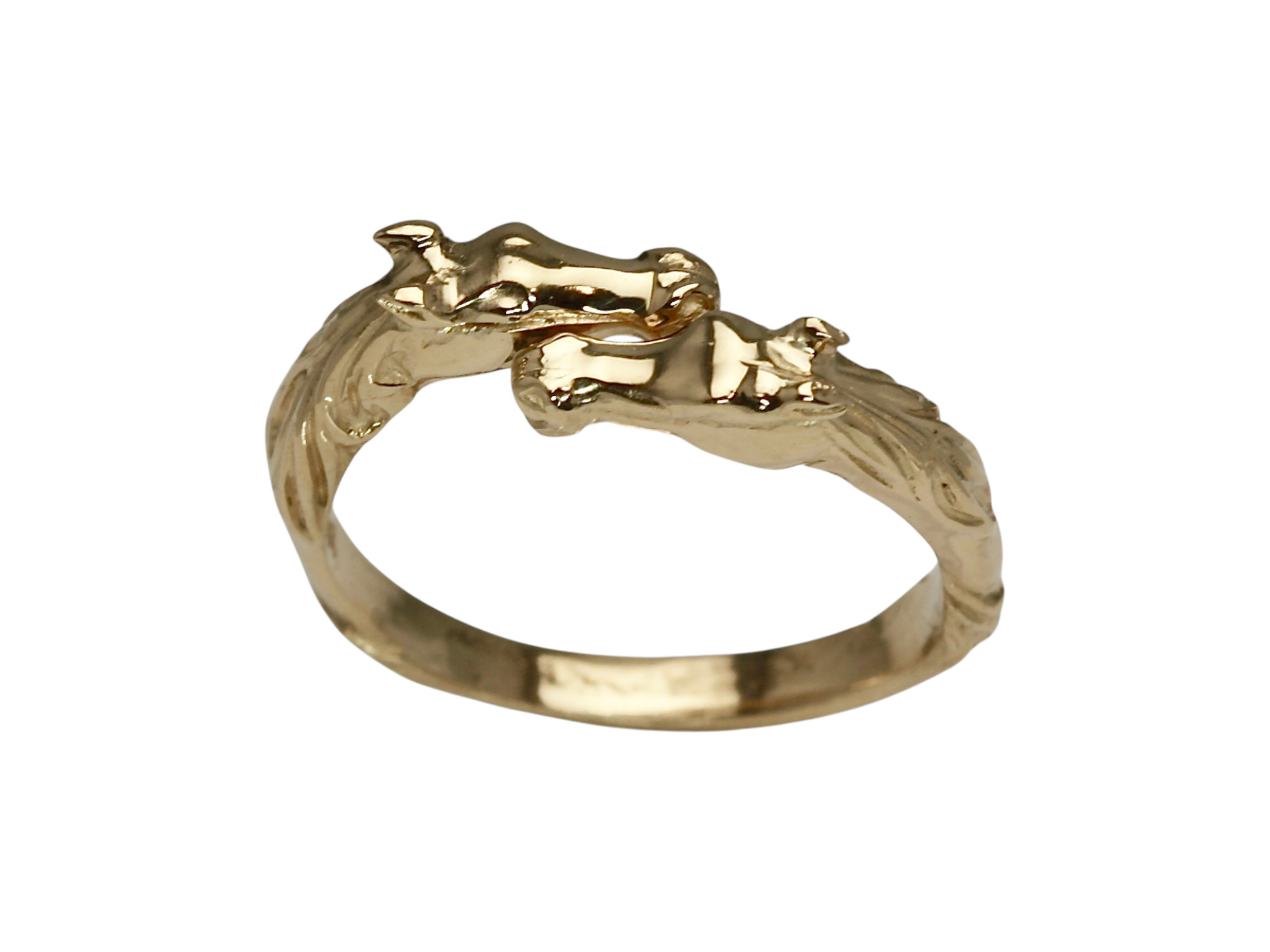 14KY Double Horse Ring Adjustable - Image 5